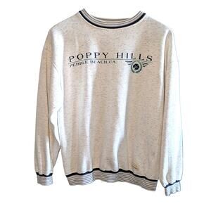 Gear For Sports Poppy Hills Pebble Beach Heathered White Sweatshirt M